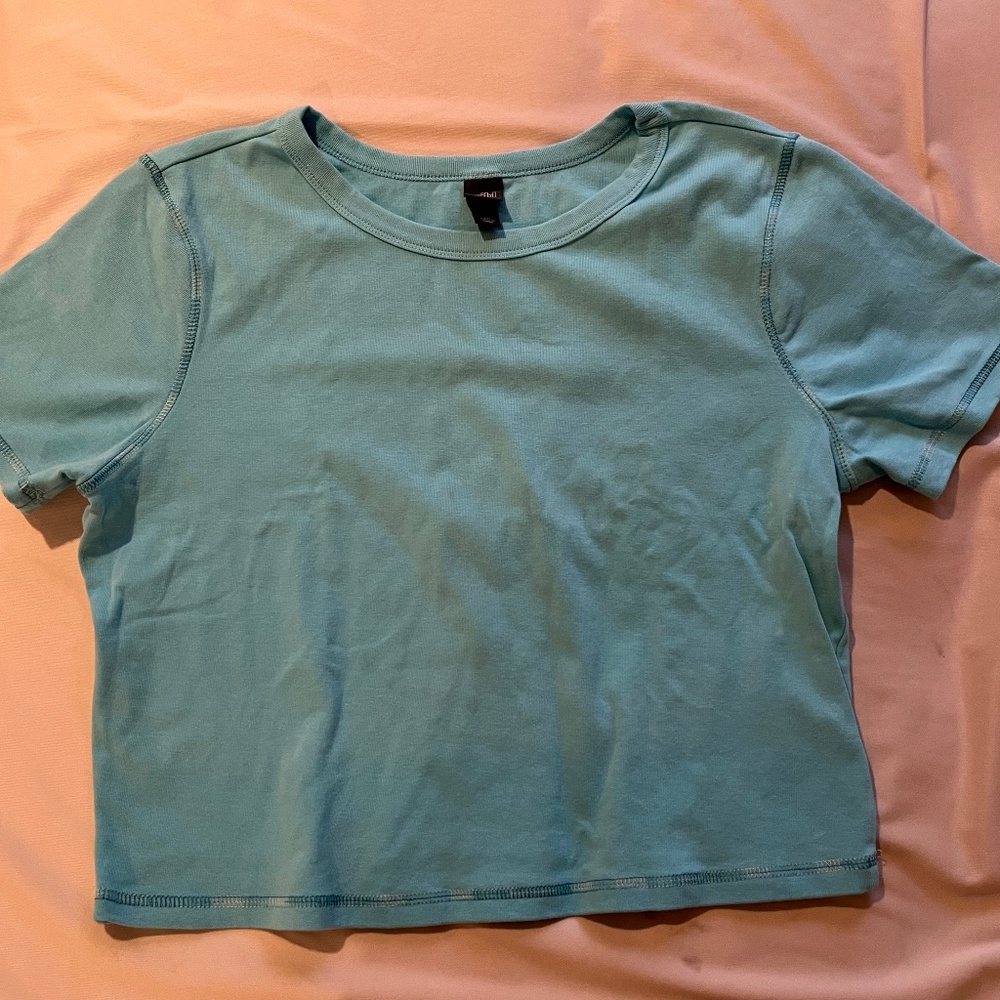 Blue tee